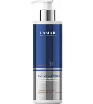 Очищающий гель для умывания с гиалуроновой и молочной кислотами ACTIVE CLEANSER, 400 мл